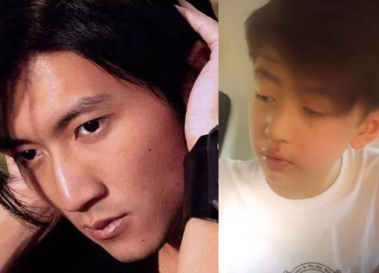 张柏芝|张柏芝与俩儿子出游!二儿子车中啃鸡腿满嘴是油,长相酷似谢霆锋