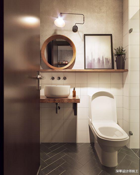 马桶和洗漱台并排放,5种方法教你解决收纳,空间越小越要做