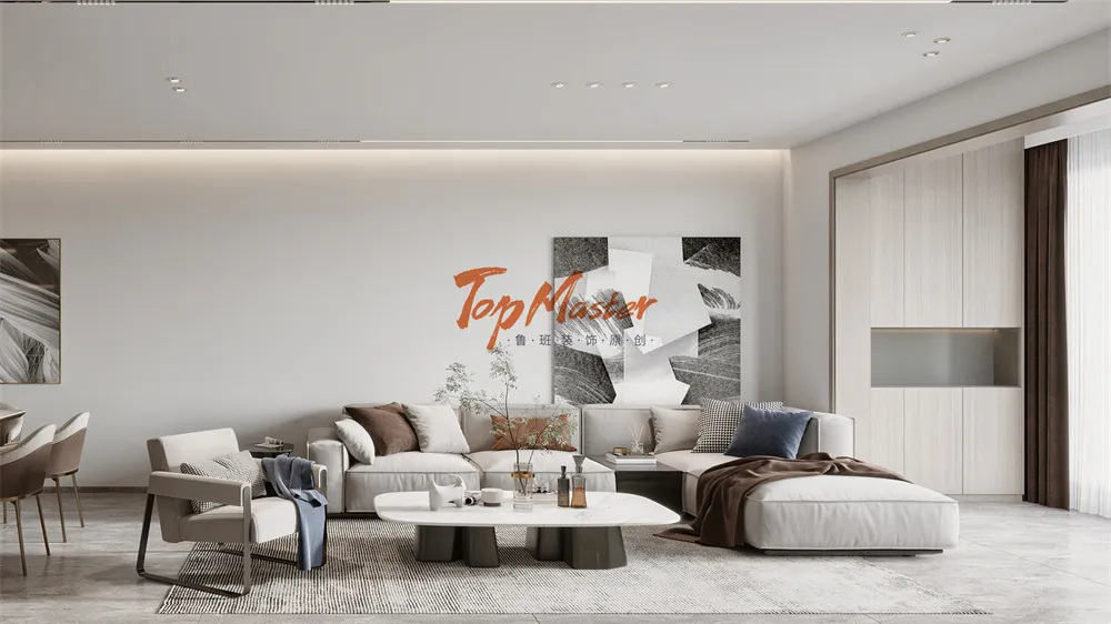 【鲁班装饰】中交锦绣雅郡138㎡现代简约,简于行,奢于心!