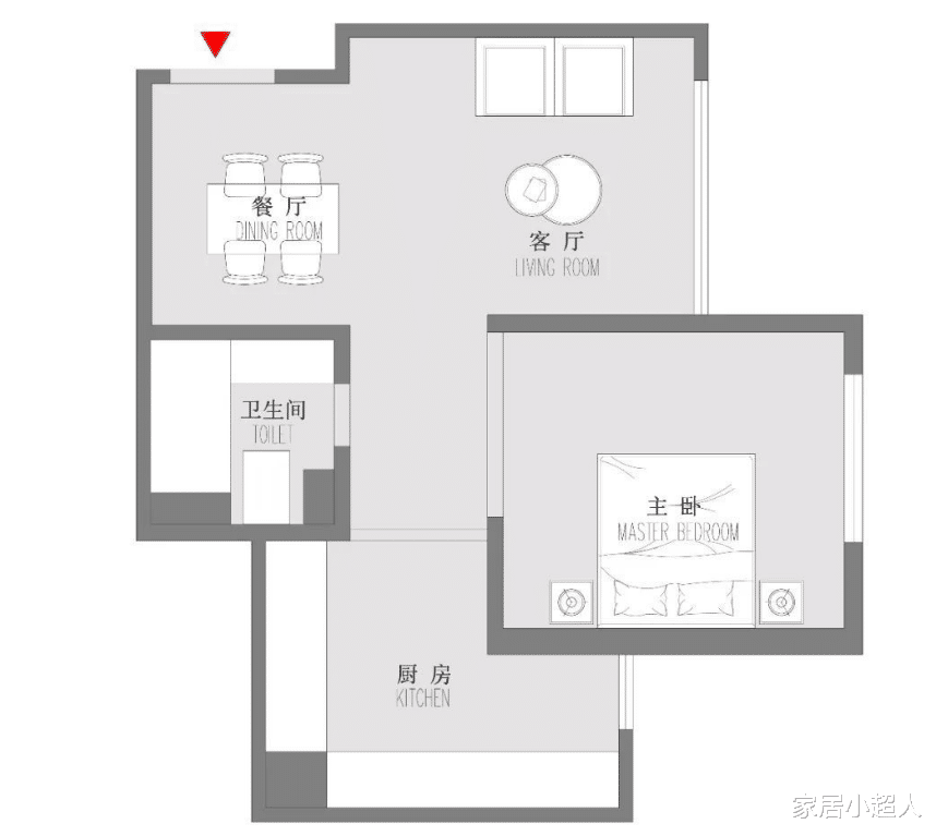 50平老破小房子,建一堵隐形收纳墙,显大两倍