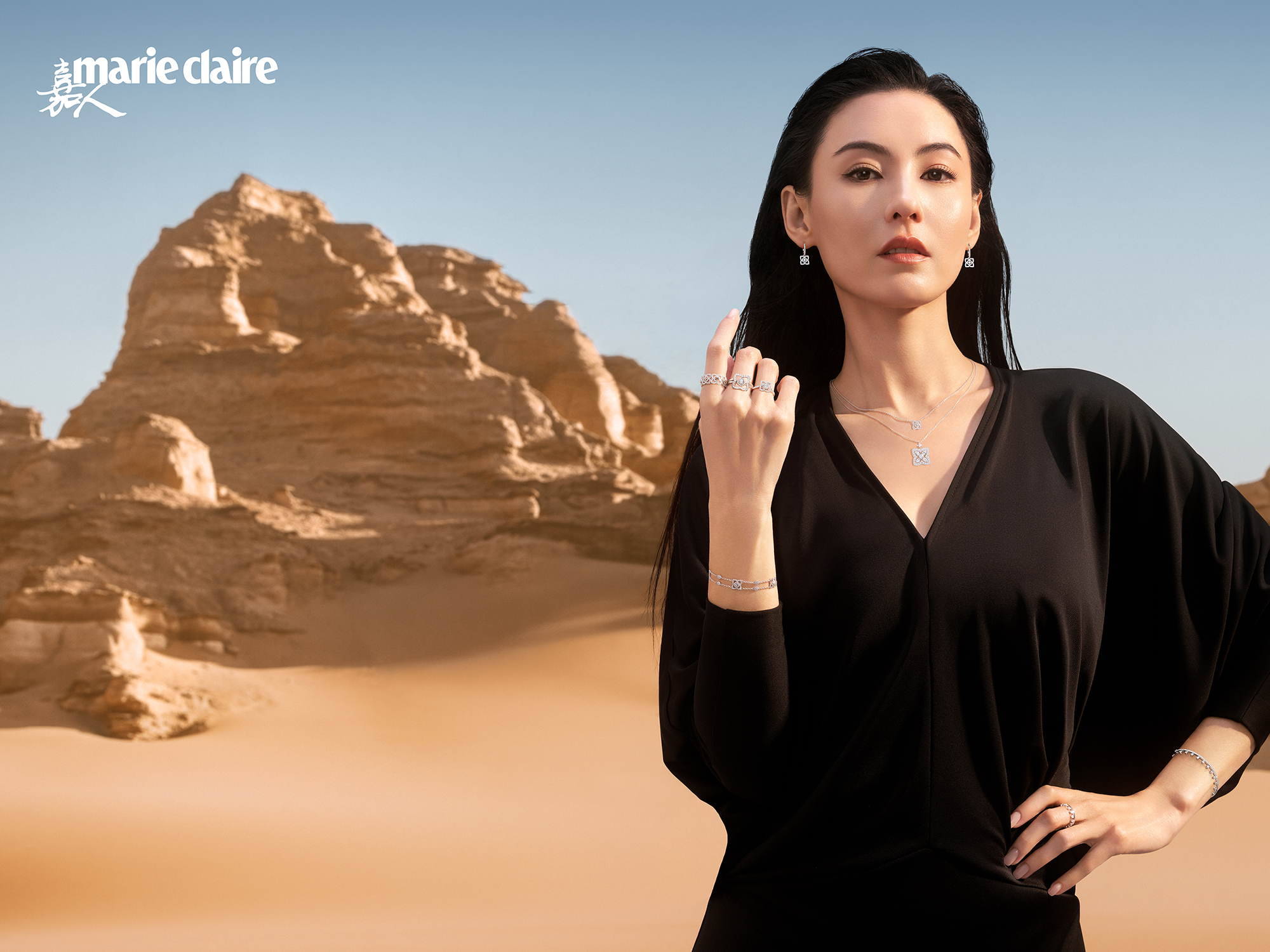 张柏芝|张柏芝最新杂志大片 长发飘逸散发优雅魅力