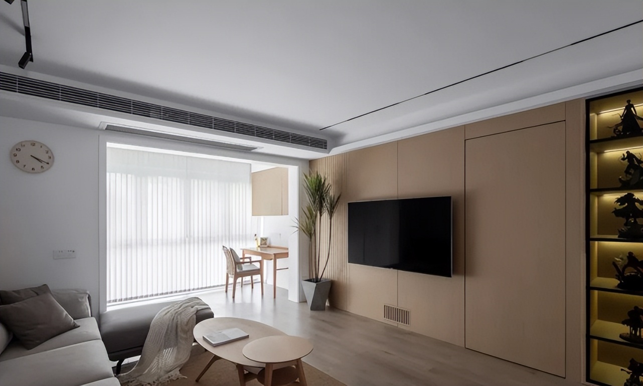 119平简约原木色系三室两卫，抓住“多收纳”，“少装饰”的重点