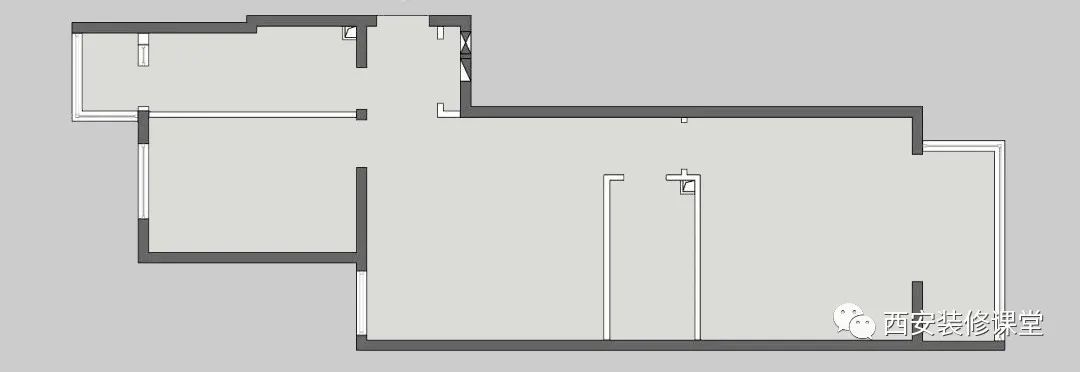 90㎡两室长条户型，三口温馨之家