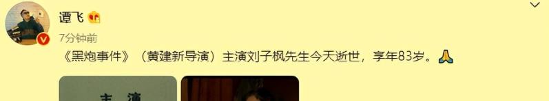 刘子枫|老戏骨刘子枫不幸离开，80岁仍为演艺事业奋斗，让多少演员羞红脸