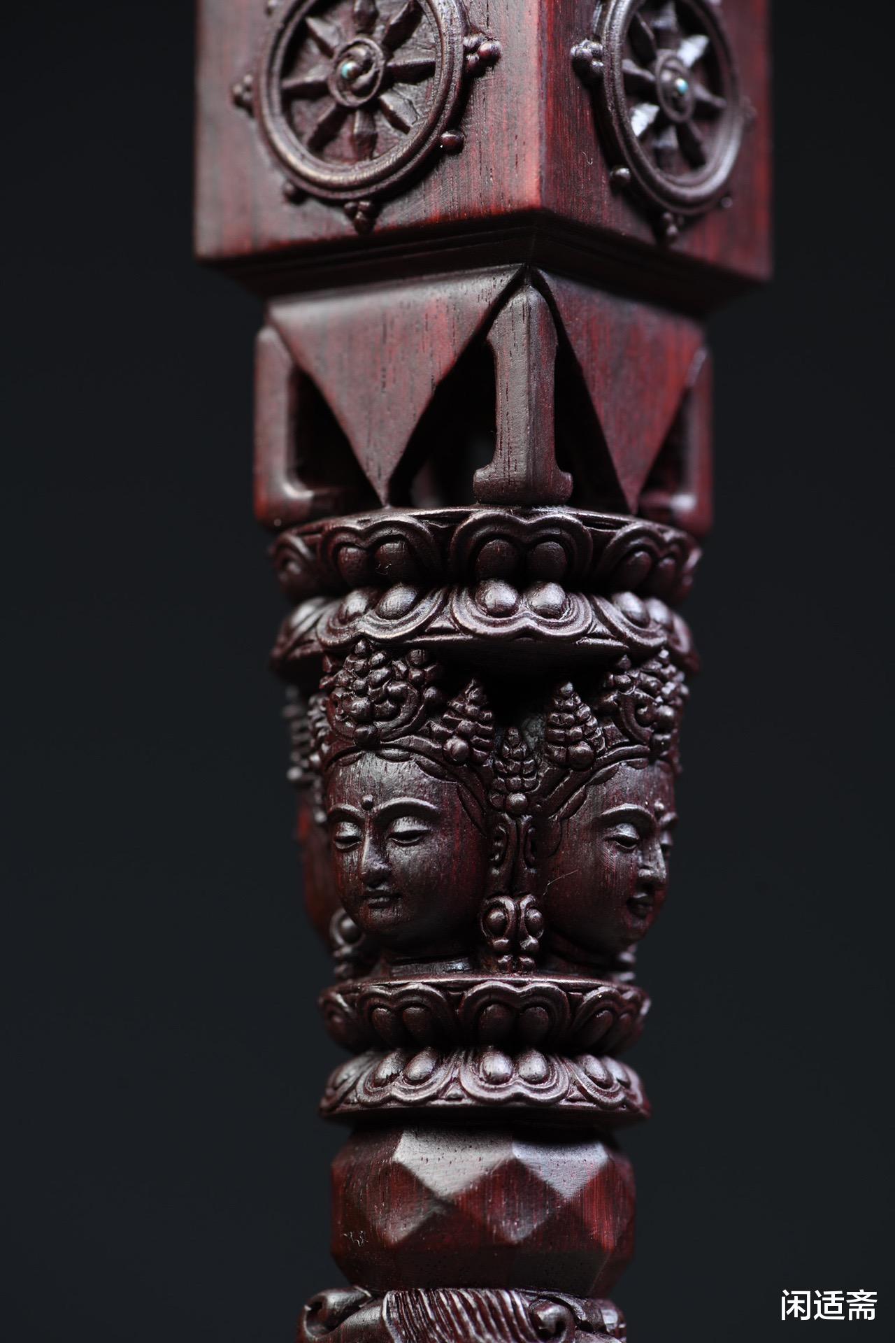 老虎|无坚不摧，小叶紫檀，金刚降魔杵