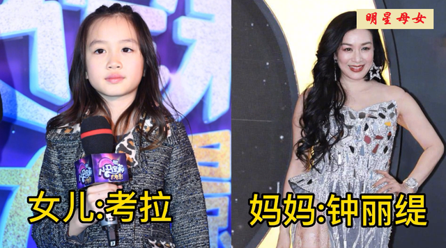 张艺谋|18对明星母女颜值对比,朱茵母女长得一个样,孙俪女儿长相随爸爸