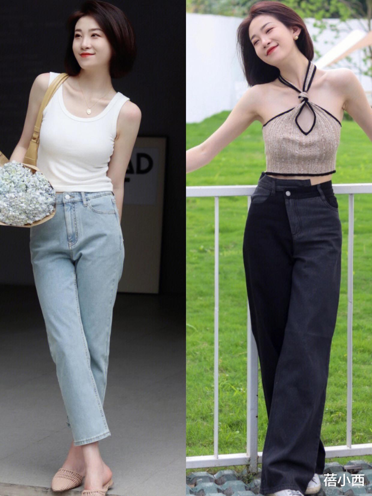 穿衣讲究的熟女，穿衣靠搭不靠买，这些“吊带衫”搭配值得借鉴