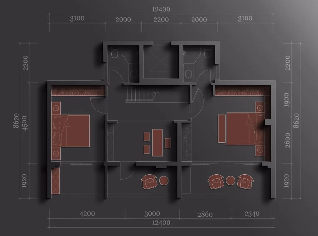 156㎡ 现代极简:沐光