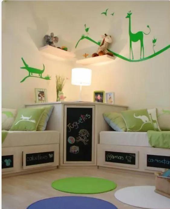 双人儿童房只能装上下铺吗？这么设计，更实用更安全！