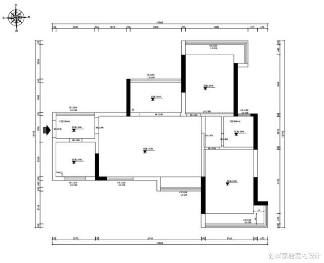 一家三口85平新房，全屋简单漂亮，横厅设计让空间大一倍，很舒服