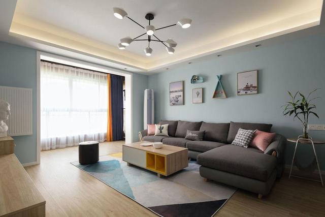 海蓝色的浪漫二人世界,不仅能满足业主的少女心,也能满足实用性