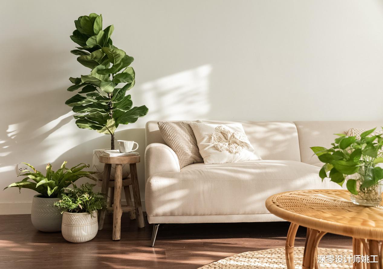 看到她家102㎡三居室我慕了，米色贯穿全屋，绿植作点缀满满生机感