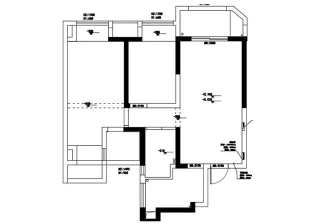 96平三室新房,全屋白墙很耐看,走廊还有隐形收纳柜