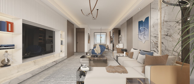 125㎡现代风,写意舒适的小资情调