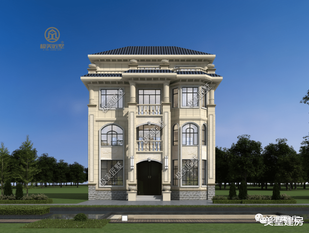 不光好看还耐看的三层半别墅,造型精美大气,人见人爱!