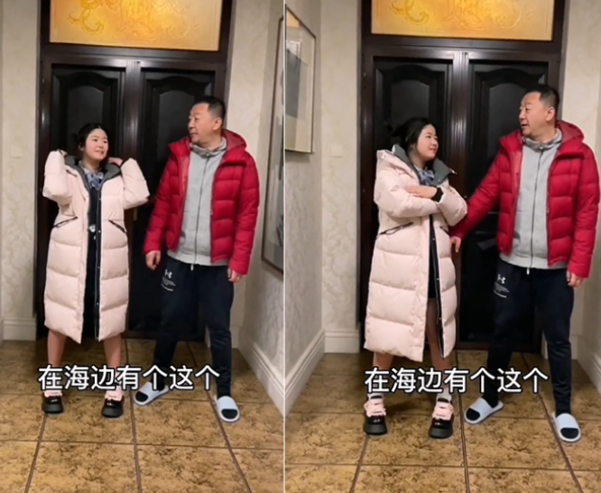郭涛|郭涛女儿穿短裙秀大长腿，五官长相似翻版石头，10岁身高直逼父亲
