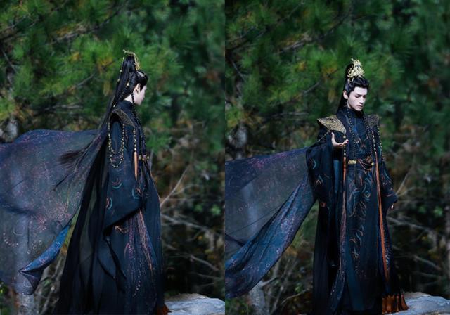 罗云熙|《长月烬明》罗云熙饭拍图,侧面轮廓太完美,帅得像真人手办!