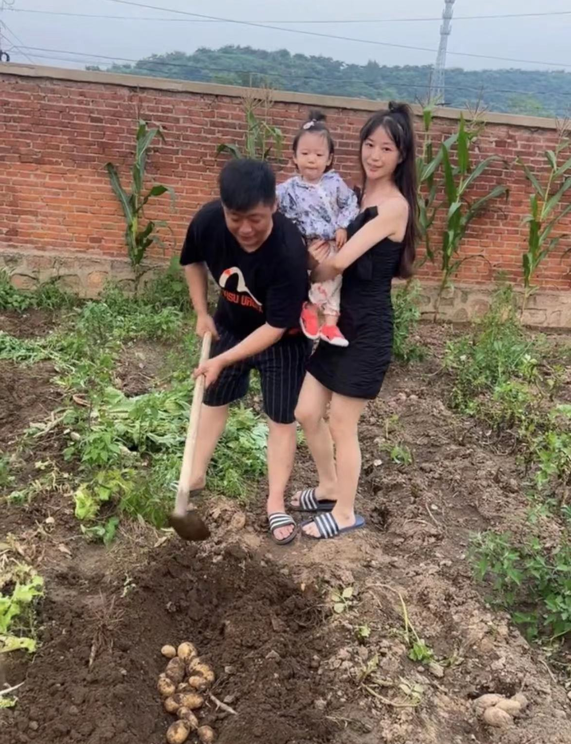 谢永强|谢永强在农村居住熬中药！娇妻怀抱幼女苦站一旁，穿着暴露惹争议