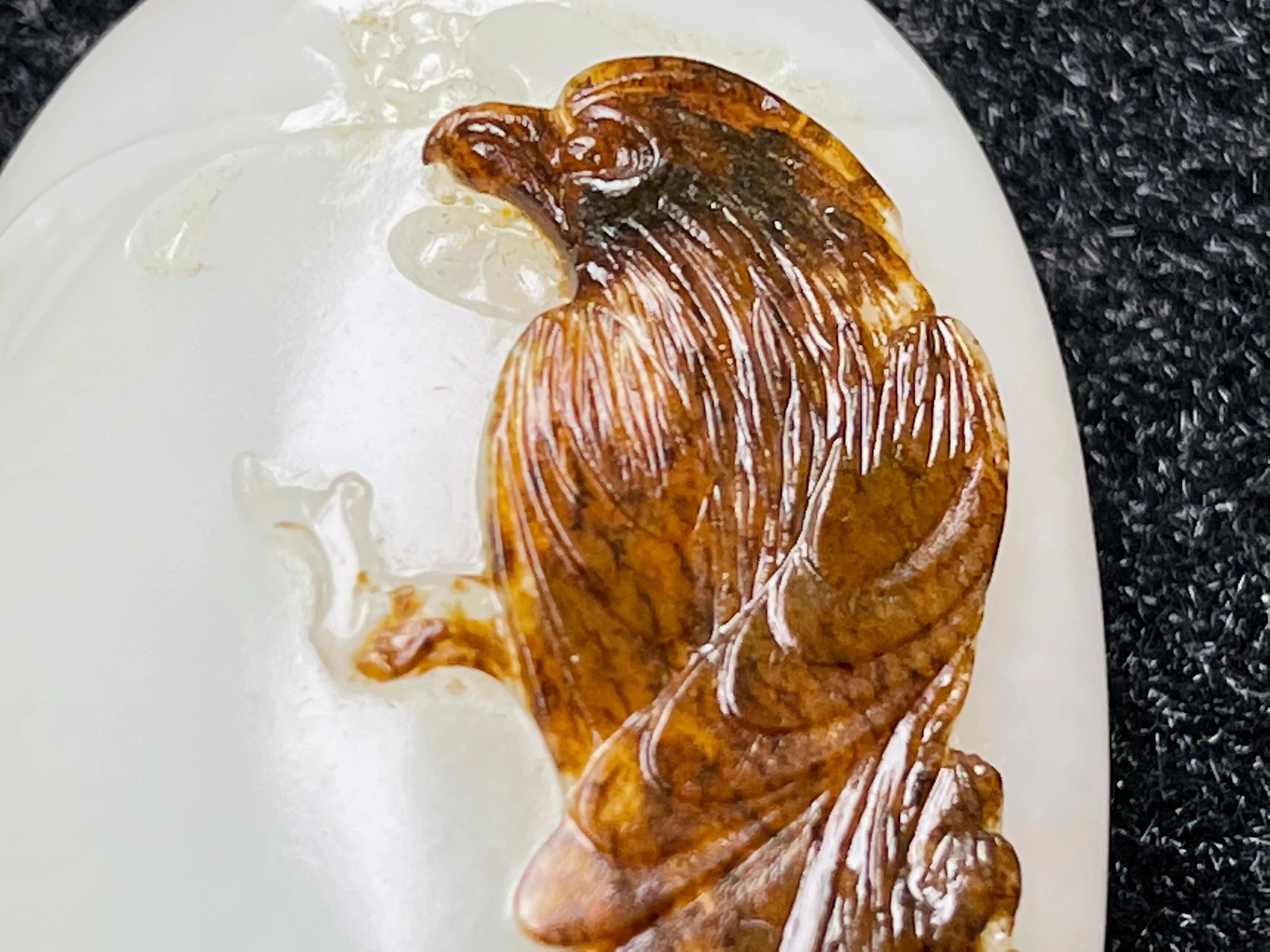 雕刻|高瞻远瞩的“高瞻远瞩”！和田玉俄籽大师工鉴赏！