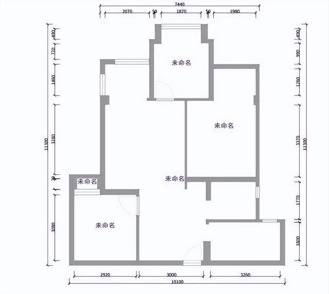 85平北欧风二居室,原木质感与浅蓝色调相互搭配交织出明亮感