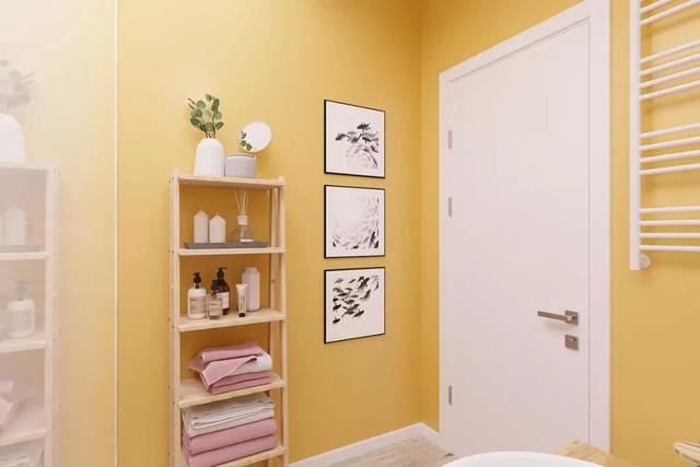 小两口的新房装修时尚清新,多彩色调的搭配清新自然,引人注目