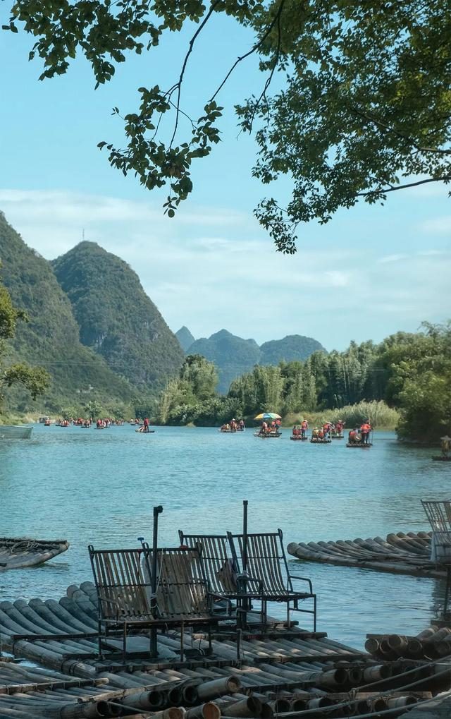 阳朔|遇山芗舍：不浪费春光, 瞧瞧阳朔民宿旁的桂林山水多治愈！