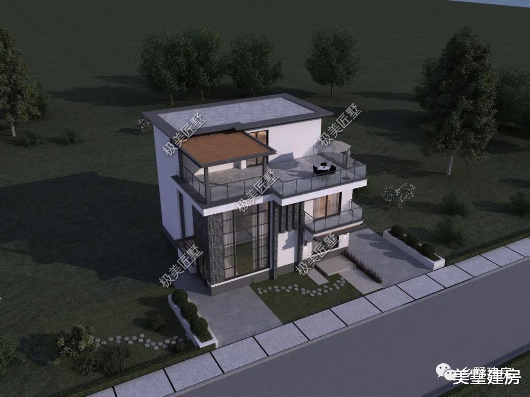 看一眼就爱上的别墅,灰白格调现代风,满满时尚气息