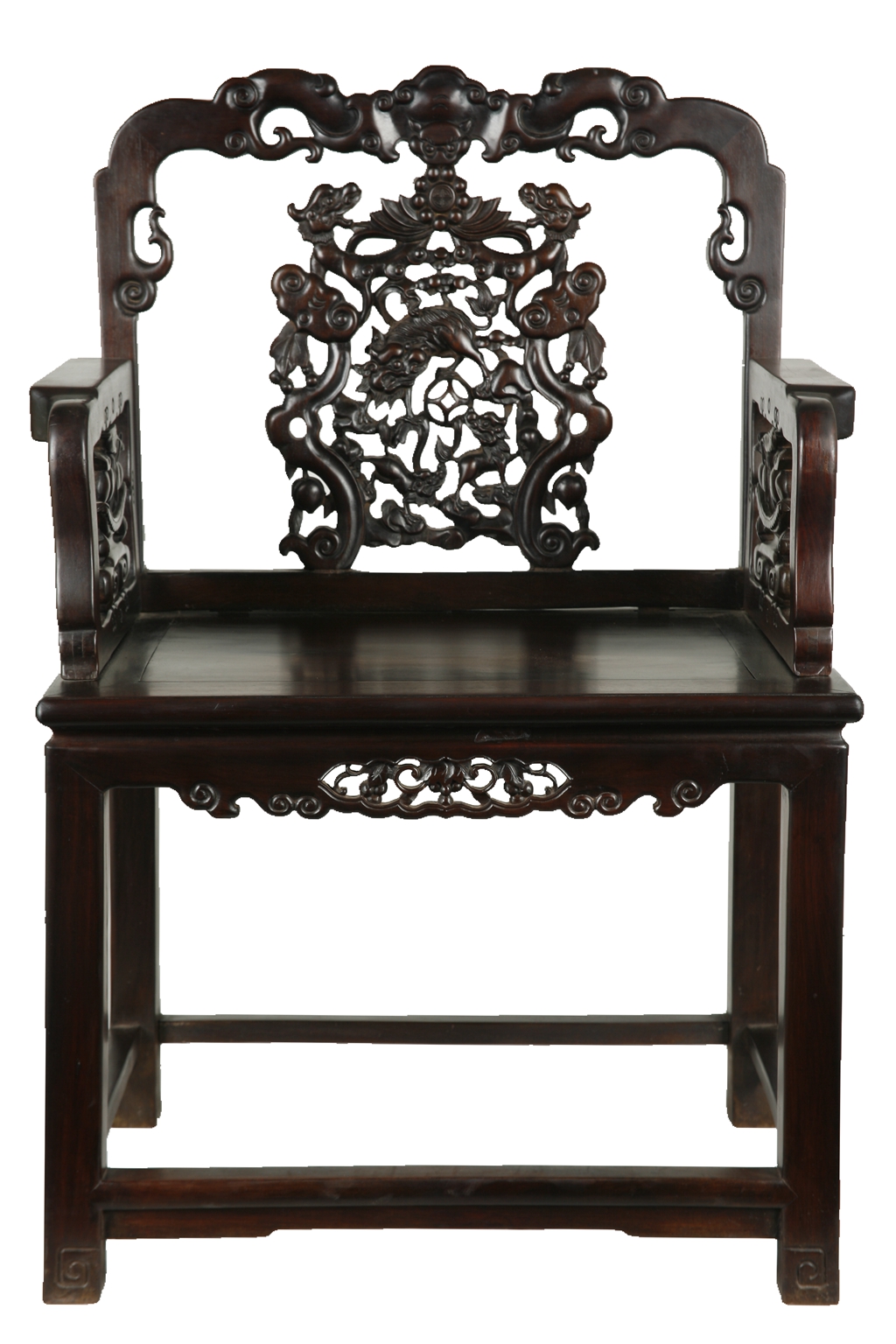 红木|君馨阁红木古典家具 · 清式紅木太師椅