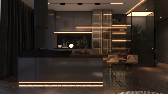 暗黑色住宅设计,大平层首选,高级感满满!