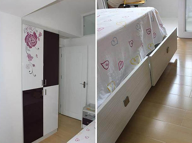 参观闺蜜的40平蜗居,厨房巴掌大,客厅打吊柜,真替她感到憋屈