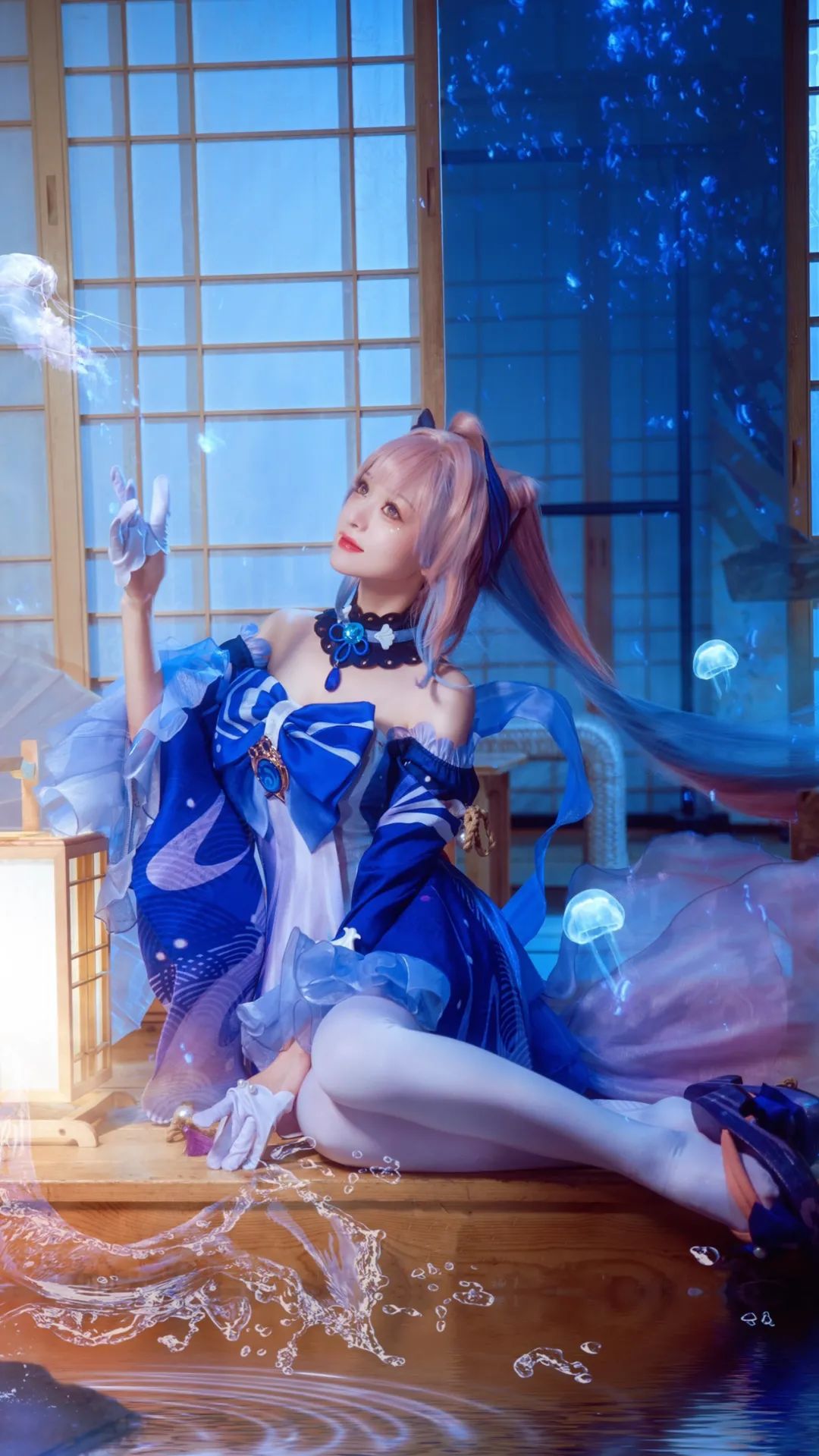 |cos:原神珊瑚宫心海cos正片@溢灯灯