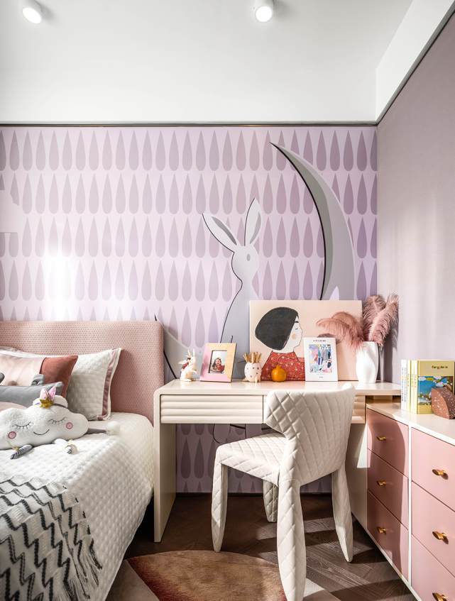 140平高级灰搭配黄色现代简约风,一见倾心的温暖优雅