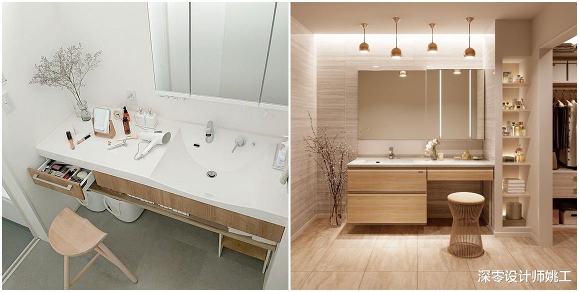 真心想要梳妆台的,不妨考虑家里这4处,卧室里连着衣柜超省空间