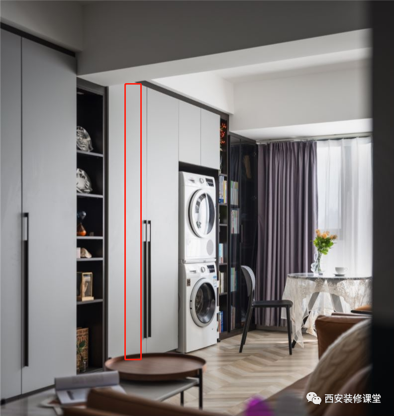 只包管道就浪费了,做成收纳就有价值了