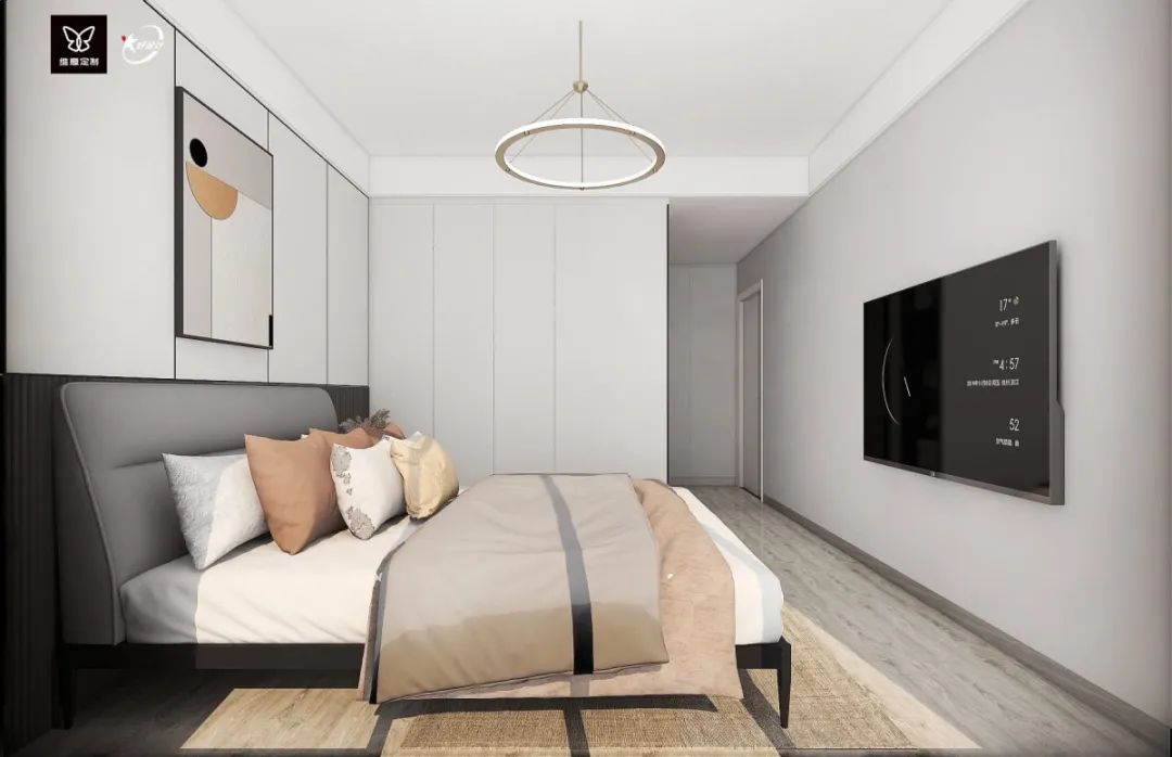 全屋柜子都刷白色，担心太单调，没想到效果这么惊艳