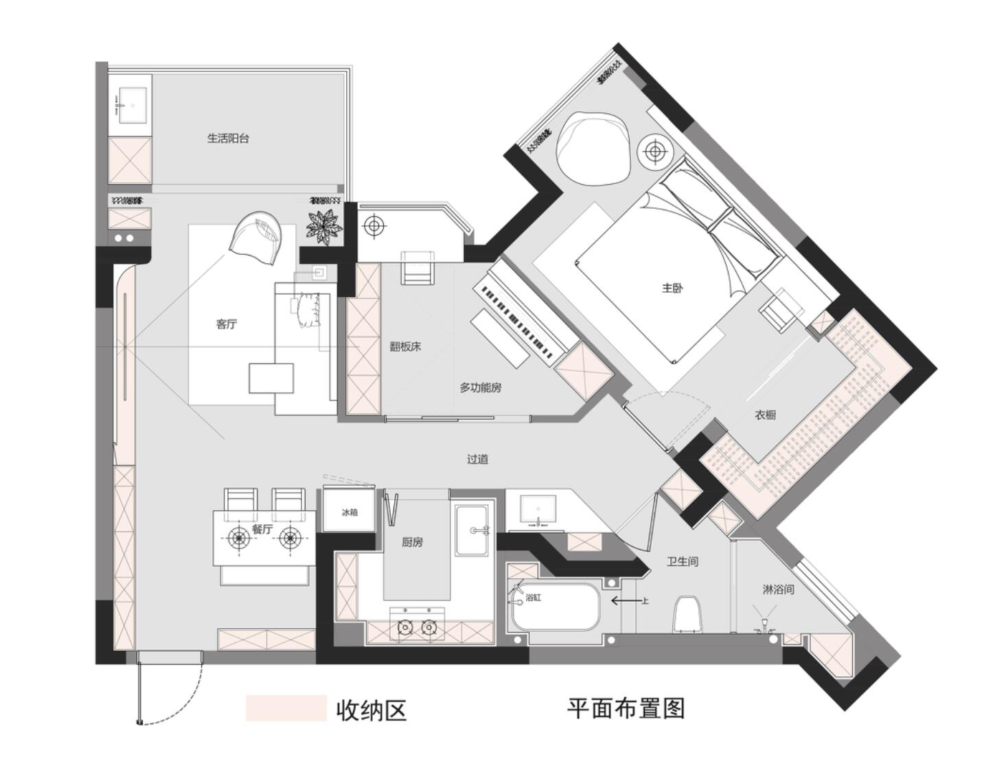 不愧是家居博主的家!70㎡“烂户型”,改造后,骨子里都透着温馨