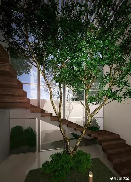 同样是楼梯,别人装成漂亮小花园还带鱼池,你家只知道用来储物!