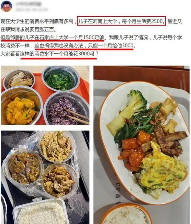 一个月2500还不够花？大学生申请再加500元生活费，家长发文吐槽