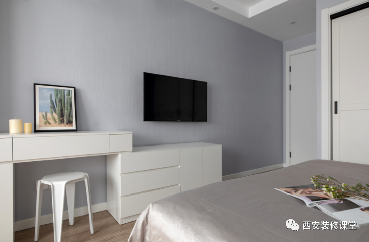 95㎡三室简约,婚房餐厨一体更节省空间