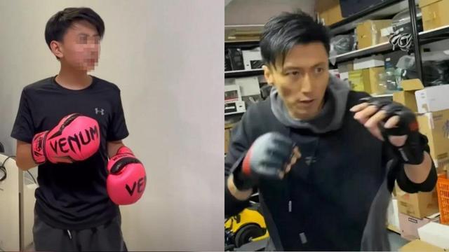 张柏芝|张柏芝12岁儿子练拳的画面曝光 精致五官引发网友惊叹:好像谢霆锋