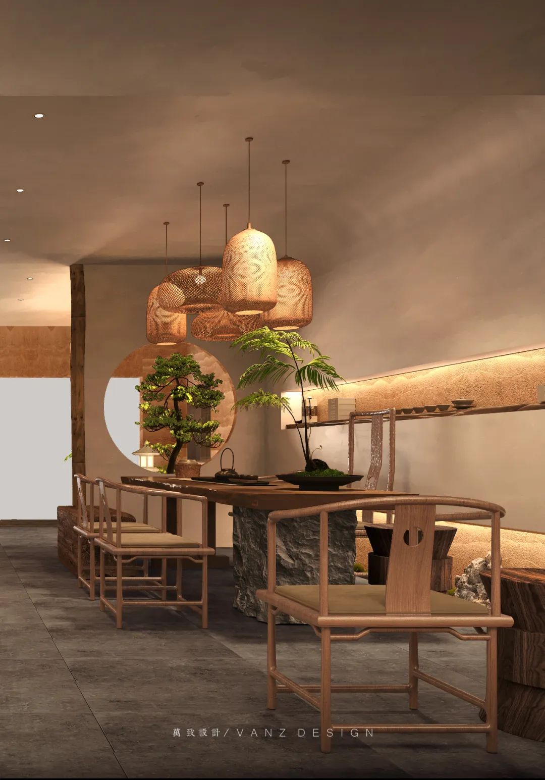 80平私人茶室设计,爱茶者心之所向