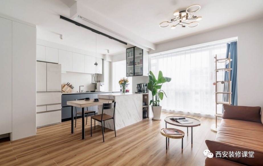 70㎡一室开放,小夫妻蜗居装修