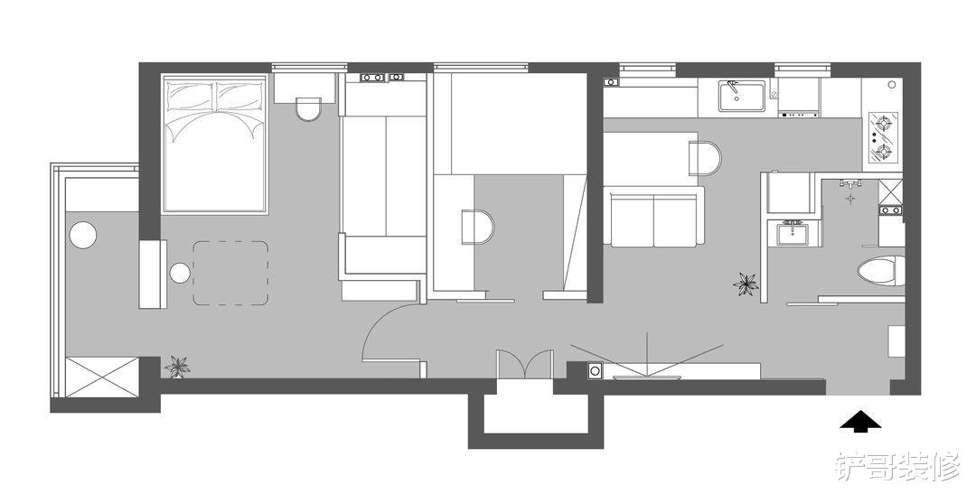 逆转60平小户型的局限，满足90后小夫妻的收纳需求，好美！