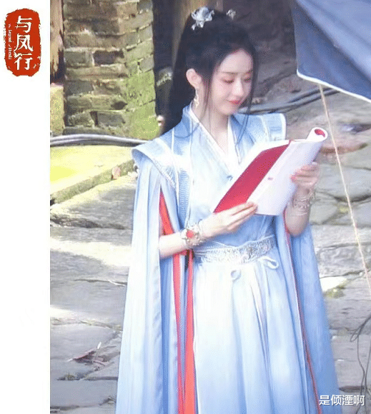 江疏影|赵丽颖《与凤行》路透曝光!沈璃蓝衣劲装气场大,粉丝:期待了!