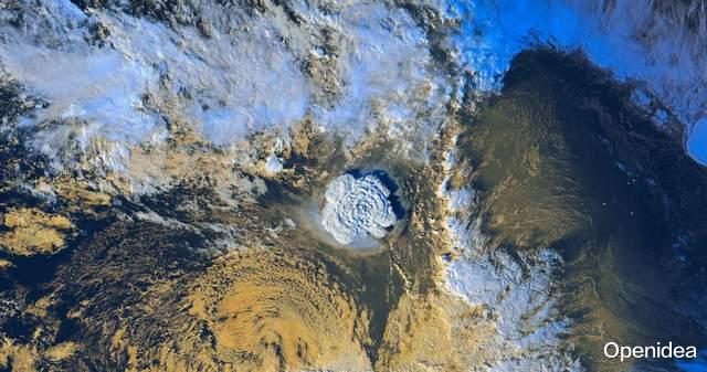 美日卫星都拍到了汤加火山的爆发,为何唯独我国没有拍到?