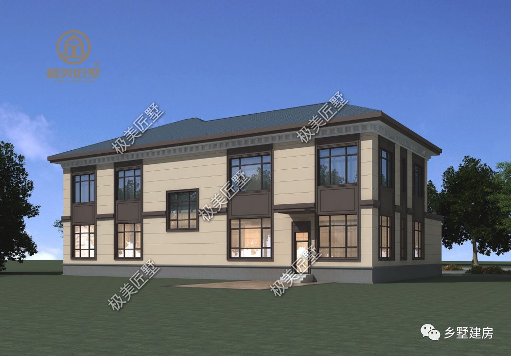 想要满足两代人的审美,那就建个新中式别墅吧,既古典又时尚