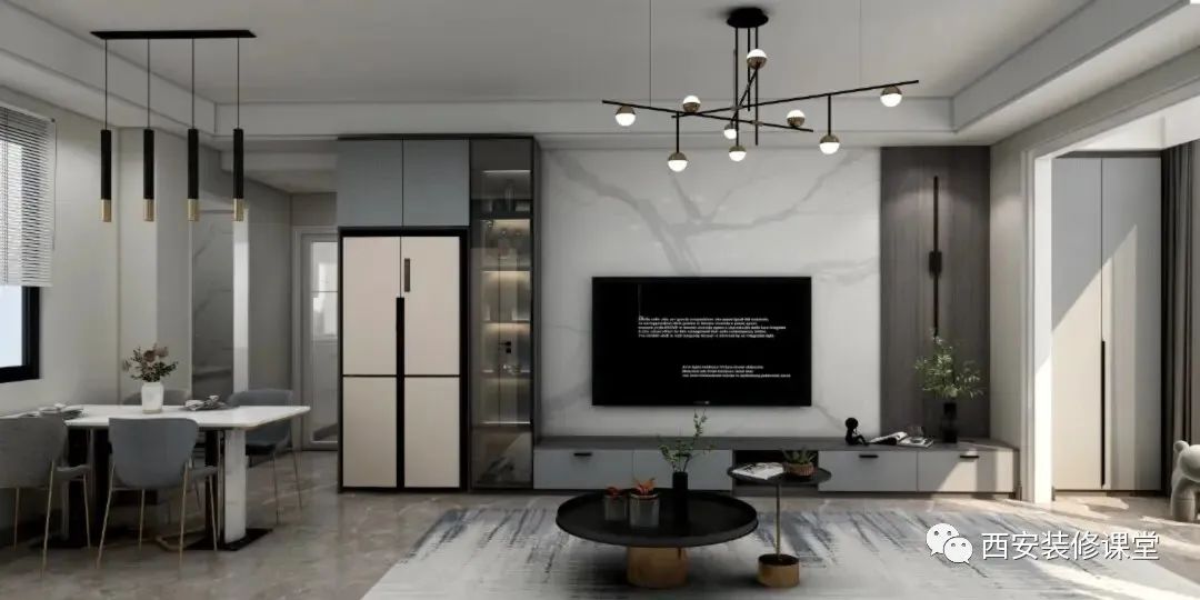 冰箱放电视墙，有什么好的方案？