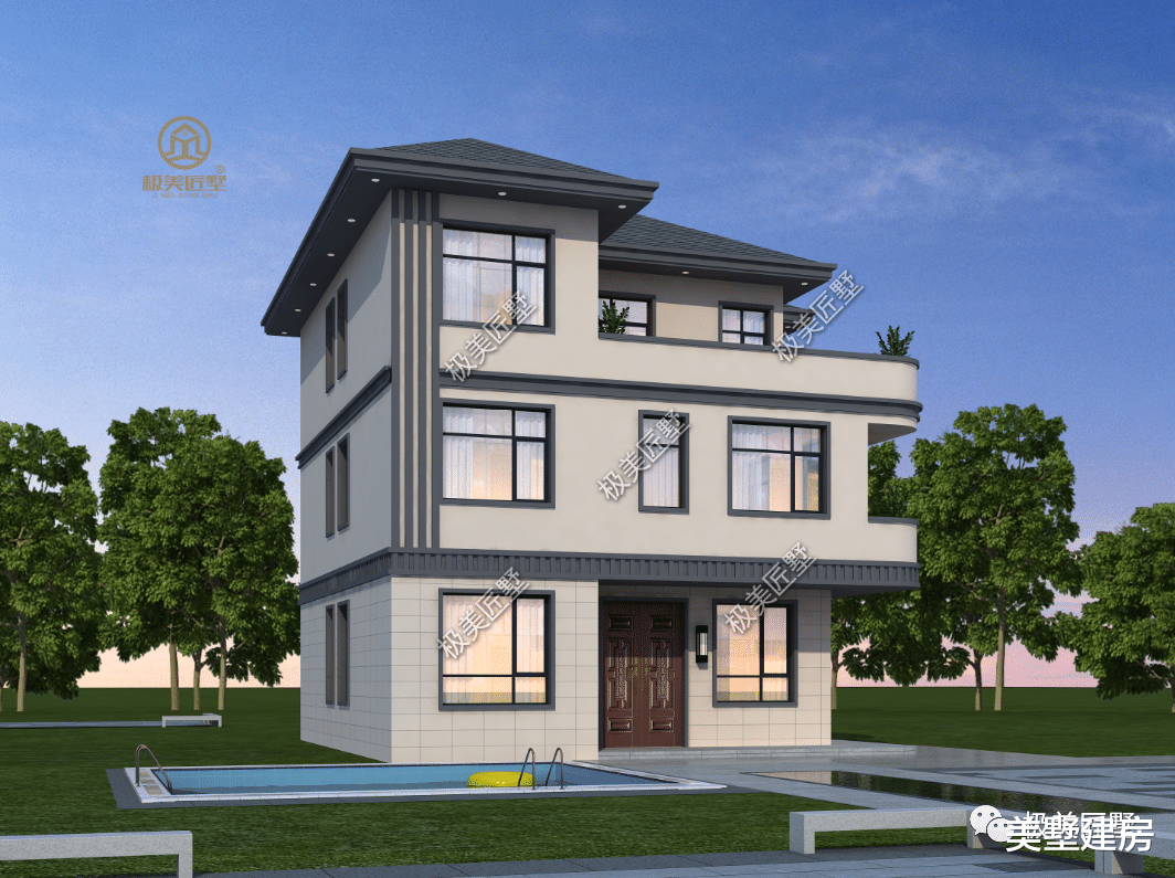 开间11米建三层,建好后效果很不一般,确定不看看