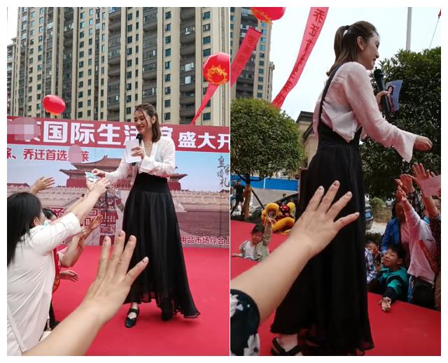 洪欣|50岁洪欣县城走穴赚钱！唱歌跑调被嘲难听，吆喝卖被子脸部太浮肿