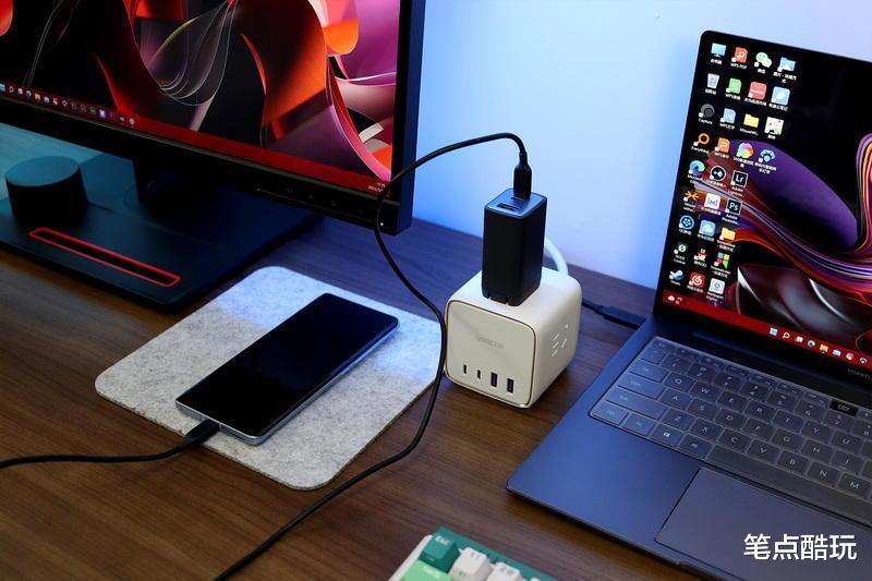 充电器|凉快小身材,喂饱三张嘴:Anker 65W氮化镓2C1A充电器评测